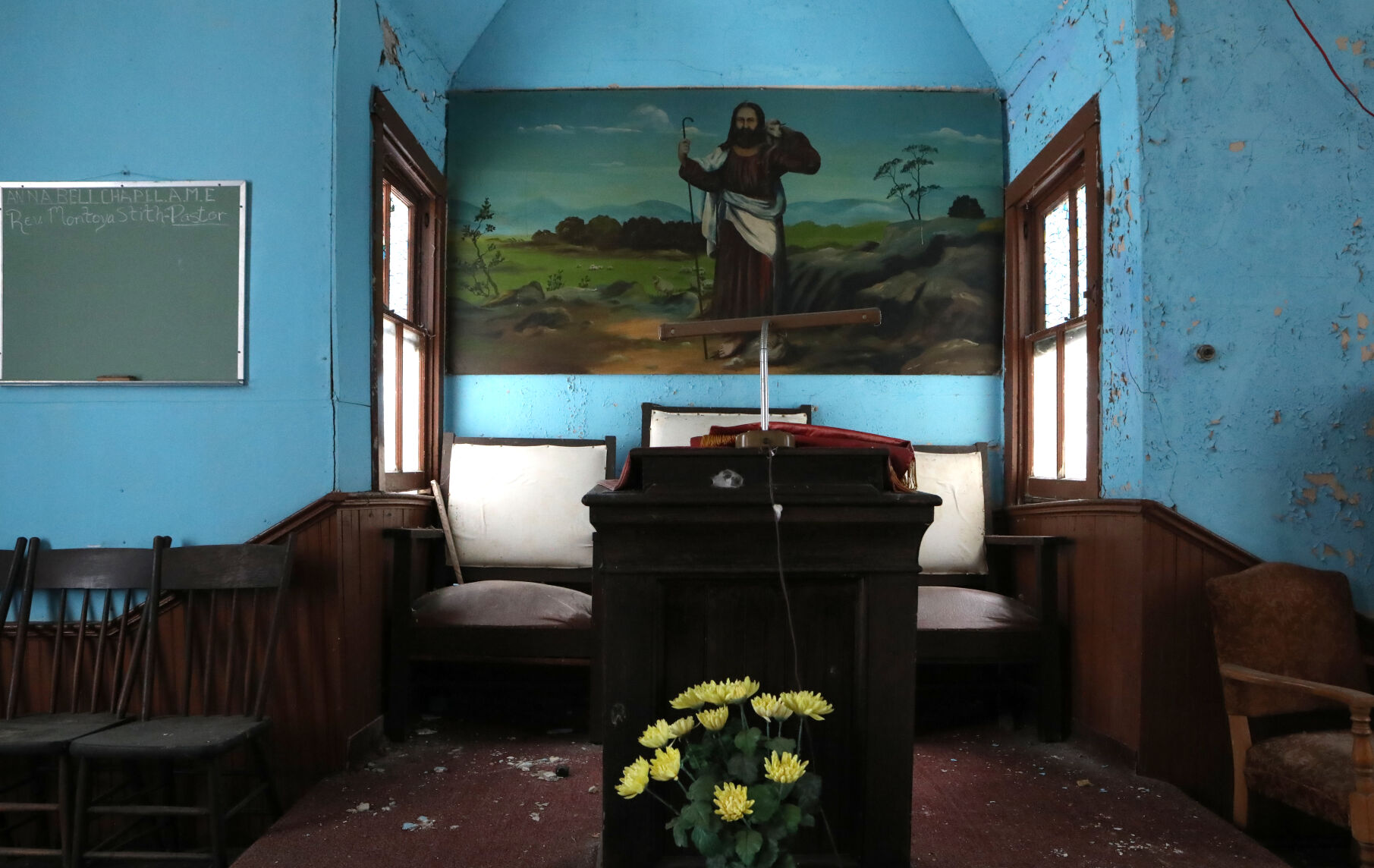 The pulpit at Anna Bell Chapel